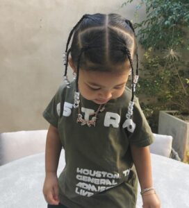 Travis Scott Hairstyle and Little girl