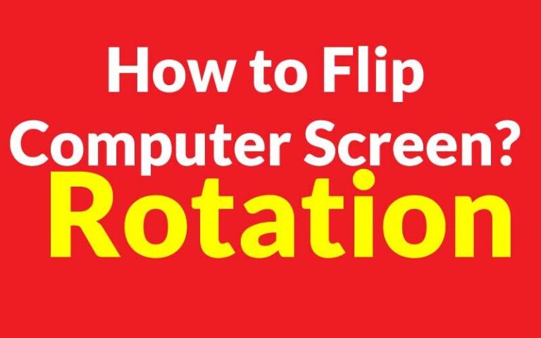 How to rotate the computer screen? My computer screen is upside down, how can I fix it? How to turn the computer's screen right, left? 