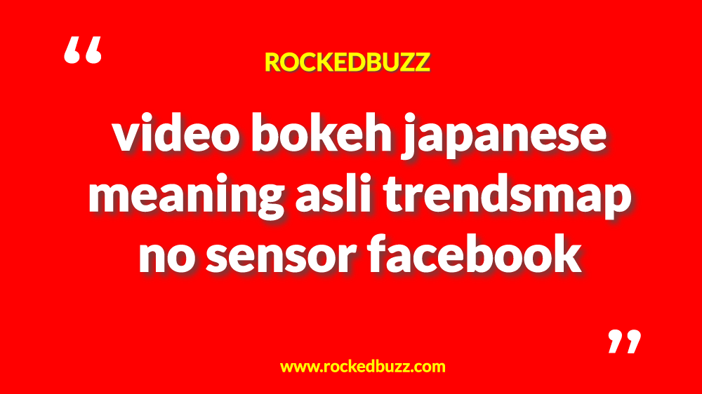 Featured image of post Video Bokeh Japanese Meaning Asli Mp3 Trendsmap No Sensor Discover the wonders of the likee