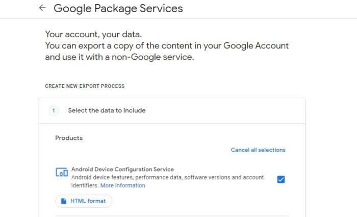 Google Package Services