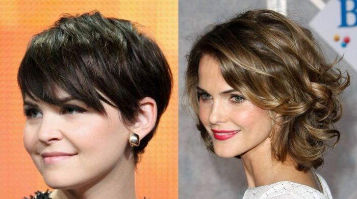 short hair styles for women Double chin