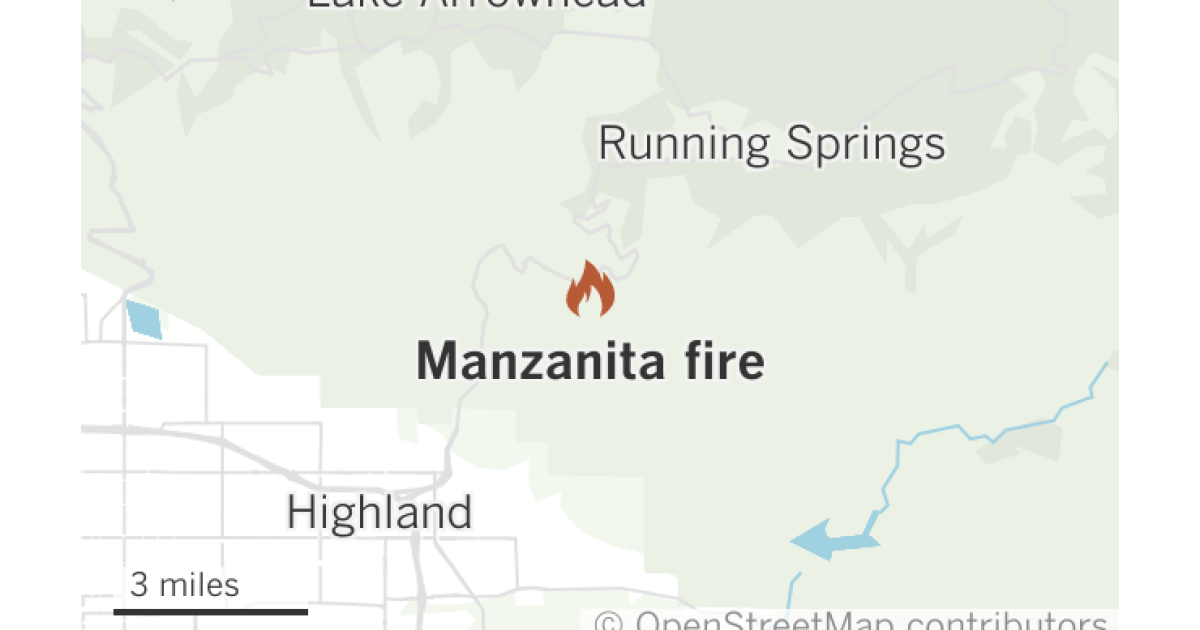 so2fq manzanita fire near running springs