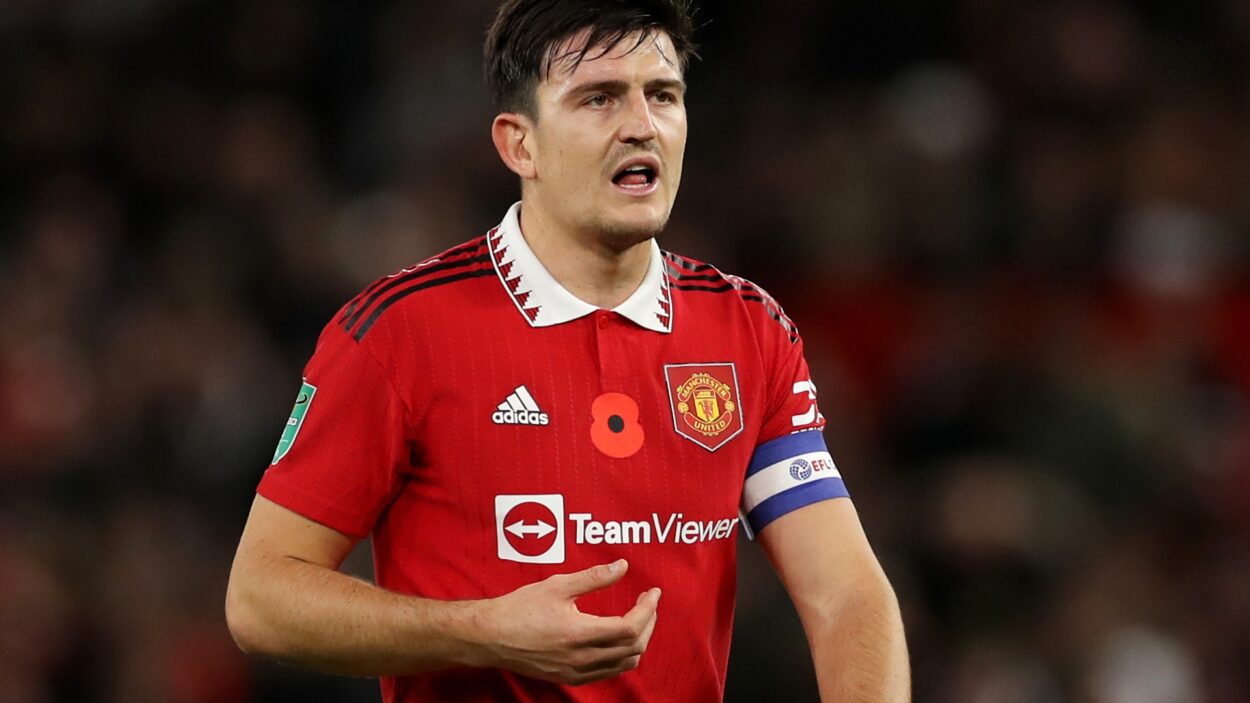 harry maguire manchester united reacts 774496898